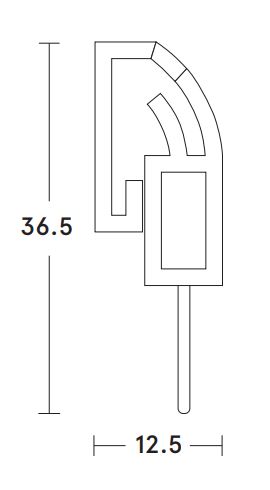 Door bottom seal dimensions