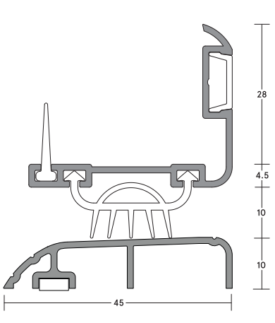 Door Bottom Seal and Threshold Plate Dimensions