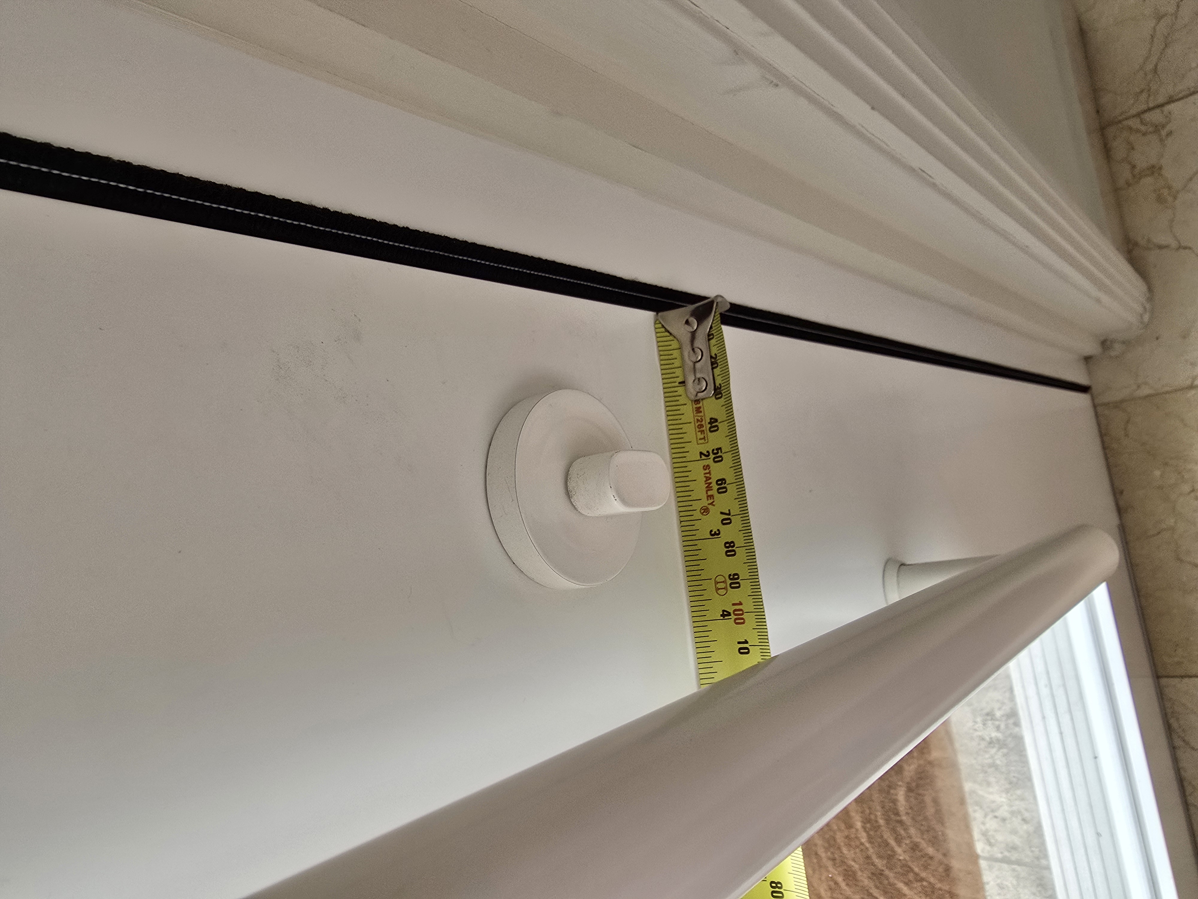 Showing both the backset and the push pull offset together