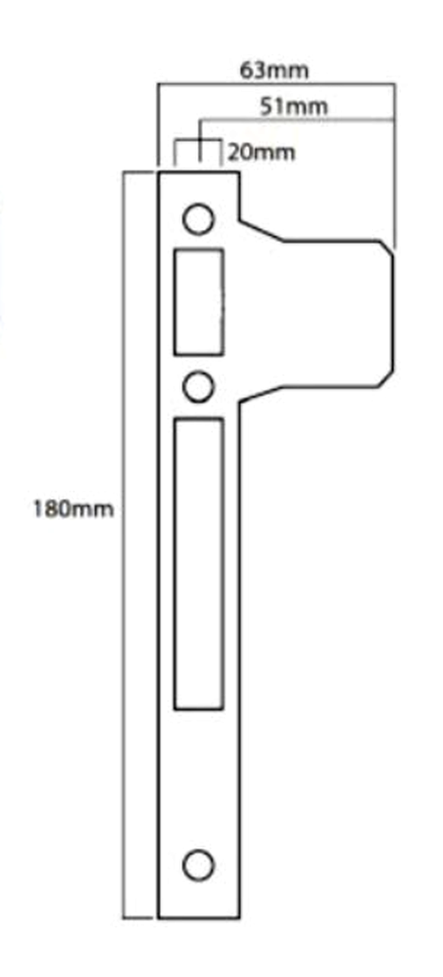 Product dimensions diagram