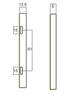 Whitco hinge packer dimensional diagram